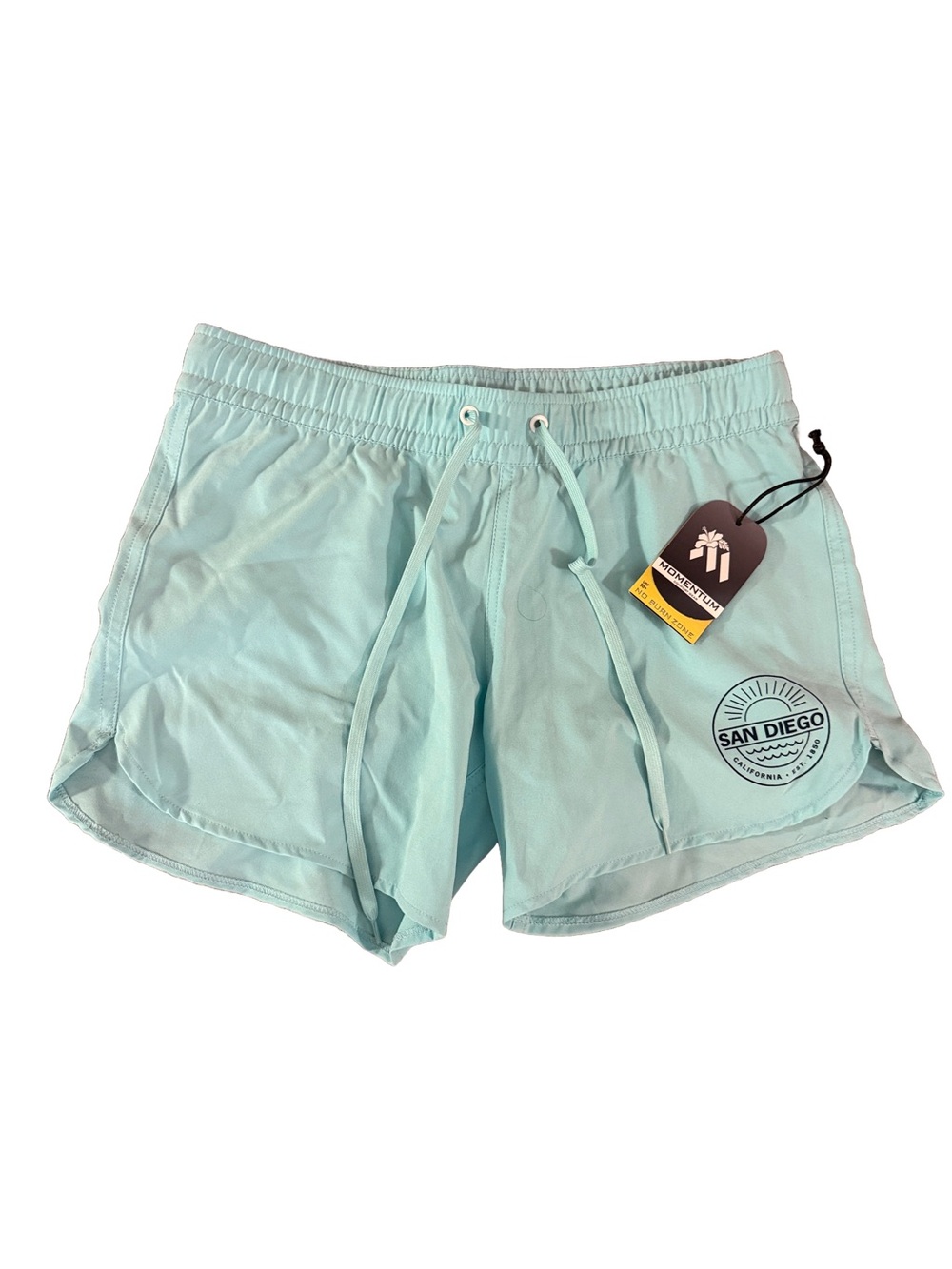 San Diego Light Aqua Athletic Shorts for Women